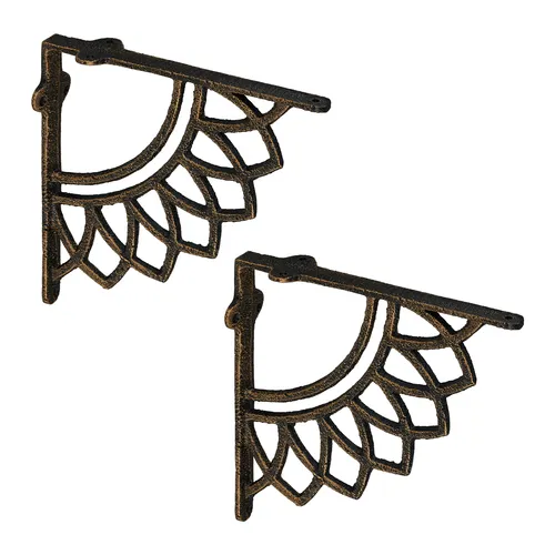 Regalträger Regalhalterung Regalhalter Winkel Regal Winkelträger antik 2er Set