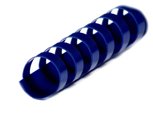 r&b BRP220-BL Plastikbinderücken 21 Ringe 22 mm, 50 Stück von r&b Laminiersysteme