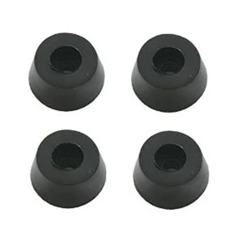 Gummifuss Gehäusefuss konisch 15x12mm 4 Stück schwarz (0174)