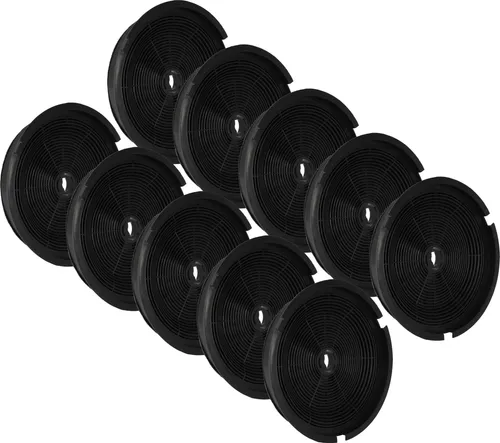 vhbw 10x Aktivkohlefilter Ersatz für Electrolux 9029793784, 50268165003, 50290910004, 4210018900002 für Dunstabzugshaube - 19 cm