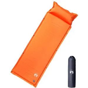 vidaXL Isomatte mit integriertem Kissen - Isomatte für Camping und Outdoor, selbstaufblasend mit Memory-Schaum für hohen Komfort und integriertes Kissen für Nackenschutz.