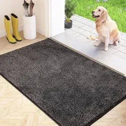 Schmutzfangmatte Innen 80x120cm - Rutschfeste & Waschbare Fußmatte - FCSDETAIL Schmutzfangmatte in Holzkohle - Ideal für Eingangsbereiche, mit rutschfester Unterseite für Sicherheit und effektiver Schmutz- und Wasseraufnahme. Maschinenwaschbar für einfache Reinigung und lange Haltbarkeit.