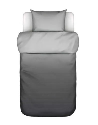 Marc O'Polo Satin-Bettwäsche 135x200cm - Hochwertige Bettwäsche aus 100% Bio-Baumwollsatin in elegantem Grau. Pflegeleicht und komfortabel für erholsamen Schlaf. Ideal für stilbewusste Schlafzimmer.