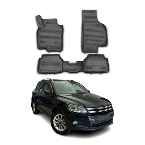 OMAC Auto-Fußmatten für VW Tiguan 2007-2017, 4 tlg von OMAC