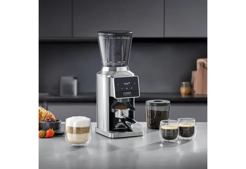Caso Kaffeemühle BaristaChef Inox Pro – 180 W, Kegelmahlwerk, 34 Mahlgradeinstellungen