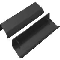 vidaXL Griff 2 Stk Schwarz 120 x 39,6 x 17 mm Aluminium 864695