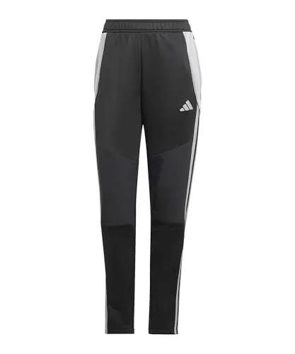 adidas Tiro 24 Trainingshose Damen schwarz M (38-40) - Damen-Trainingshosen mit Reißverschluss am Beinabschluss und Kordelzug für optimalen Tragekomfort und Bewegungsfreiheit beim Training.