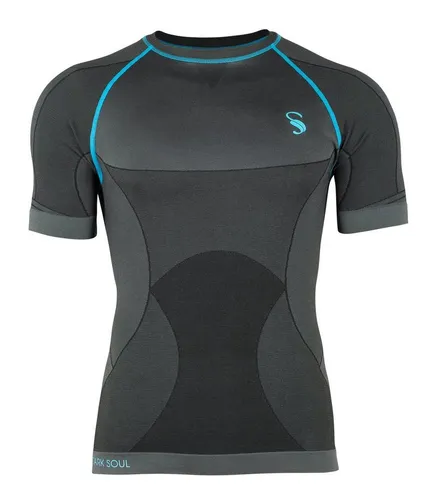 Stark Soul® Funktionsshirt Herren Base Layer, Seamless, Kurzarm Shirt, Sport- & Skiunterwäsche mit Funktionszonen in VERSA-Strickweise