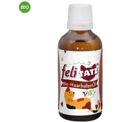Felitatz Bio-HaarballenÖl für Katzen 50 ml - Arzneimittel zur Unterstützung der Haarballenbildung bei Katzen, aus 100% biologischen Zutaten für eine gesunde Verdauung.