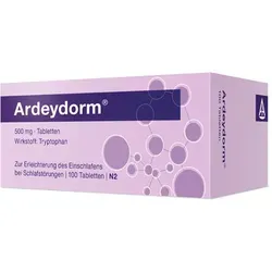 Ardeydorm 100 ST - 500 mg Tryptophan Tabletten, fördert die Schlafbereitschaft und erleichtert das Einschlafen bei Schlafstörungen