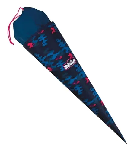 Scout Schultüte Magic Sea - Schultüte mit 69 cm Höhe und 15 Liter Volumen, perfekt für Süßigkeiten und Schulstartfreude. Ein echter Hingucker in Kombination mit dem passenden Schulranzen.