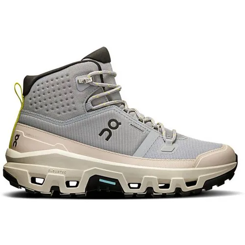 ON Damen Outdoorschuhe Cloudrock MIDt waterproof Alloy/Ice, Gr. 38,5 - Wanderschuhe mit 100% wasserdichter Membran und verbesserter MissiongripTM Sohle für optimalen Grip. Ideal für schnelles Wandern in unterschiedlichem Terrain.