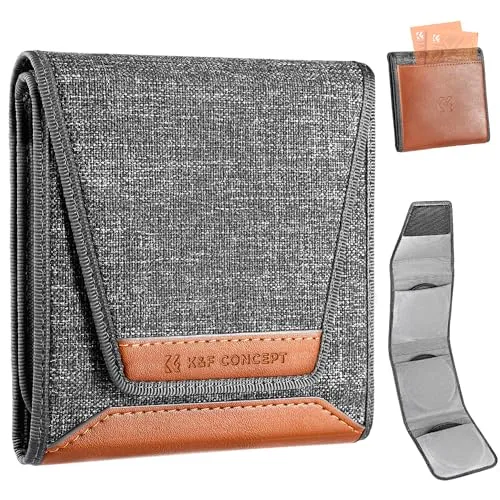 K&F CONCEPT Filtertasche mit 3 Taschen, für 67-82mm Digitalkamera-/Camcorderfilter
