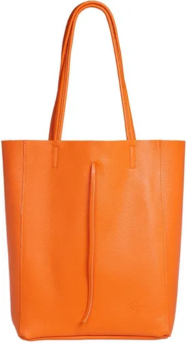 Caspar Schultertasche - Großer Damen Leder Shopper Tasche - CLASSIC LINE - Modell No.780, elegant, robust & unempfindlich - 100% Echtleder - Handmade in Italy
