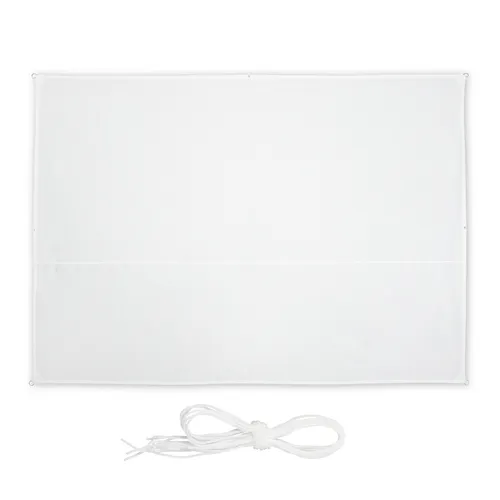 Sonnensegel rechteckig weiß - Optimaler Schattenspender für Balkon und Terrasse - Sonnenschutz aus strapazierfähigem Polyester, ideal für entspannte Stunden im Freien. Erhältlich in verschiedenen Größen für perfekten Schutz.