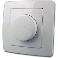 TEM EKONOMIK Dimmer Weiß 250V10A UP 20W 400W - Eleganter Dimmer in Weiß für die Elektro-Installation. Mit schraublosen Kontakten und einfachem Einbau bietet er Flexibilität und modernes Design. Ideal für trockene Innenräume, leicht zu reinigen und zu installieren.