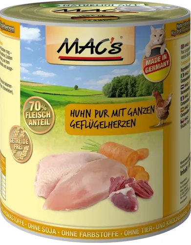 Macs Cat Ente Kaninchen & Rind 800 g