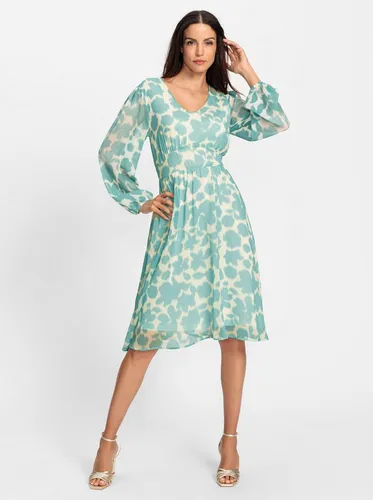 heine Etuikleid Druck-Kleid Langarm von Heine