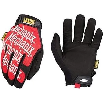 Mechanix Wear Herren Original® Arbeitshandschuhe, Rot, L EU - Arbeitshandschuhe mit passgenauem TrekDry für kühle Hände und touchscreen-fähigem Kunstleder für optimale Fingerfertigkeit und Haltbarkeit. Maschinenwaschbar und ideal für den Einsatz im Handwerk.