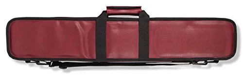 Buffalo keu tas Premium 4B/8S Rood | keutas van hoge kwaliteit, 4 ondereinden en 8 topeinden, Kleur: Rood, Afsluitbare vakken voor accessoires, Schouderriem