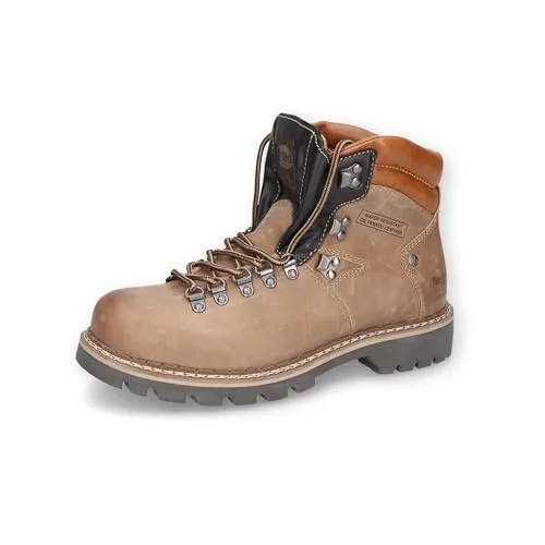 Dockers by Gerli Herren Combat Boots - Wasserabweisende Stiefeletten aus Leder, ideal für Übergangszeiten, Größe 42 EU