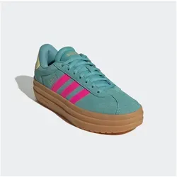 ADIDAS Damen Freizeitschuhe VL Court Bold - Edgy Sneaker mit hoher Plateausohle - Sneaker mit niedrigem Schnitt und hoher Plateausohle für einen modernen Look, aus Leder für hohen Komfort und Strapazierfähigkeit.