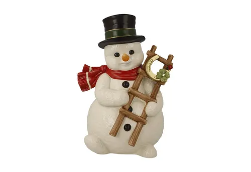 Goebel Schneemann Geselle des Glücks - Limitierte Weihnachtsfigur - Nussknacker: Limitierte Auflage von nur 1999 Stück, bringt festliche Freude und Glück in Ihr Zuhause.