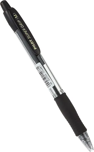 PILOT Druckkugelschreiber SUPER GRIP M Strichfarbe: schwarz
