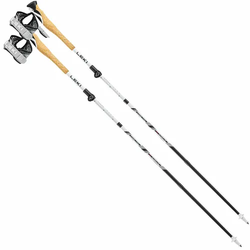 LEKI Nordic Walkingstöcke Cross Trail FX Superlite - Wanderstöcke aus leichtem Carbon mit ergonomischem Cross Shark Griff für optimale Unterstützung und Komfort. Ideal für sportliche Bergtouren und einfach zu transportieren.