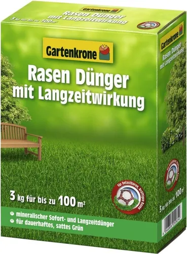 Gartenkrone Rasendünger mit Langzeitwirkung, 3 kg, 7654