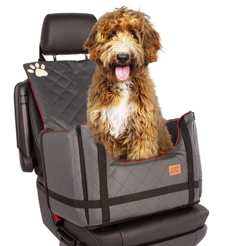 Hundeautositz Lux Comfort XL Graphit – Sicher und Bequem
