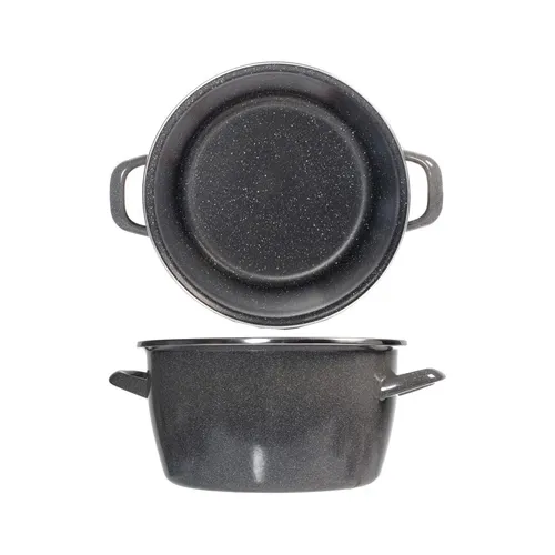 VITRINOR Topf 2 Griffe 20 Cm K2 Emaille Stahl Für Induktion