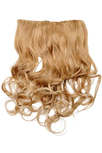 Clip-In Extension Haarverlängerung breit 5 Clip lockig Blond hellblonde Spitzen