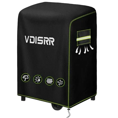 VDISRR Grillabdeckung Wetterfest, 600D Oxford Heavy Duty Abdeckhaube 77x70x110cm für Weber Spirit 210 Grill, Grill Abdeckung Klein Grill Schutzhülle für 2 Brenner Gasgrill mit Klappbarer Seitenablage