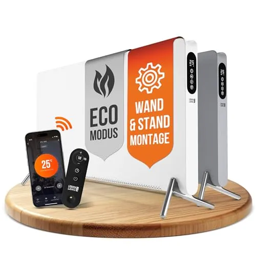 Lebenlang Konvektor Elektroheizung mit WiFi & App-Steuerung von LEBENLANG