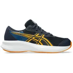 ASICS Patriot 14 GS Neutralschuh Kinder – Dunkelblau/Gelb, Größe 35,5 - Entdecke die ASICS Patriot 14 GS Neutralschuh für Kinder – ideal für Straße und Wald. Robustes Obermaterial und optimale Bodenhaftung sorgen für einen sicheren und komfortablen Lauf.