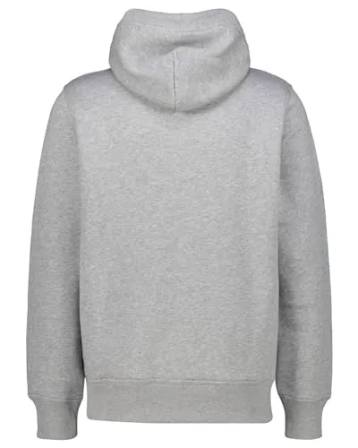 Gant Herren Reg Archive Shield Hoodie Kapuzenpullover - Grey Melange, M EU - Kapuzenpullover für Herren mit normaler Passform, Kängurutasche und grafischer Gant-Stickerei auf der Brust für einen sportlichen Look.
