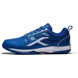 Hundred Raze Non-Marking Badminton Shoes für Herren – Blau Weiß, EU 44 - Tennisschuhe mit X-Cushion Protection für optimale Dämpfung und Stabilität. Ideal für intensives Spiel, bieten sie Komfort und Haltbarkeit auf dem Court.