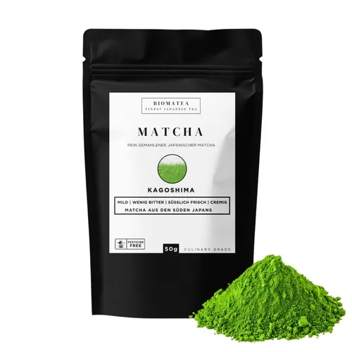 Matcha Pulver–Premium Matcha aus Japan, Kagoshima | Vielseitig | Für Cafe | 50g