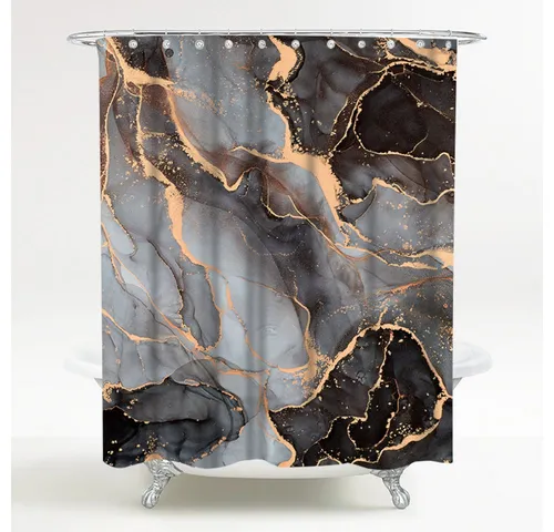Sanilo Duschvorhang Marmor Abstrakt 180 x 200 cm - Duschvorhang mit 100% wasserdichtem Material und Anti-Schimmel-Effekt, ideal für ein stilvolles Badezimmer.