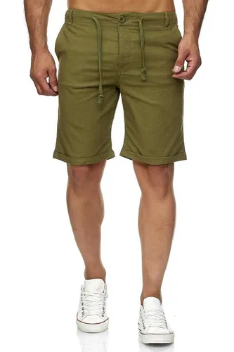 Reslad Leinenhose Reslad Leinenhose Kurze Hose Herren Leinen-Shorts lässige Männer Freiz (1-tlg., Freizeithose) kurze Männer Strandhose im Leinen-Look