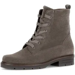 GABOR Schnürstiefelette für Damen, Gr. 38,5, grau (taupe) - Wanderschuhe aus hochwertigem Veloursleder mit wärmendem Innenmaterial und praktischem Innenreißverschluss. Ideal für stilvolle Outdoor-Abenteuer!