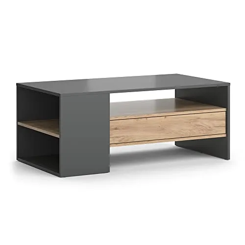 Vicco Couchtisch Fabien - Goldkraft Eiche/Anthrazit, 110 x 60 cm - Eleganter Couchtisch in Goldkraft Eiche/Anthrazit mit pflegeleichter Oberfläche. Ideal für stilvolle Wohnräume, inklusive Aufbauanleitung für einfache Selbstmontage.