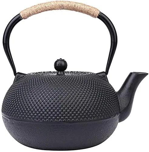 Japanische Teekanne aus Gusseisen mit Edelstahlsieb, 800 ml
