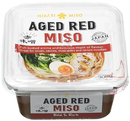 Hikari Miso Aged Red Miso, fermentierte Miso-Paste aus Japan, 300 g