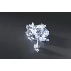 Konstsmide - LED Dekolichterkette, silberfarbene Engel, 24 kalt weiße Dioden, 24V Innentrafo, transparentes Kabel ; 3149-303