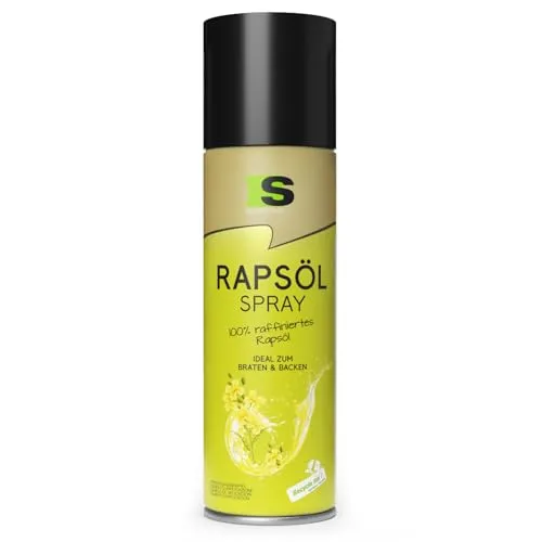 Spraytive 1 x 400ml Rapsöl Spray - Ölspray zum Kochen, Backen & für Salate - Bis zu 1600 Sprühstöße - Ideal auch als Airfryer, Grill- und Heißluftfritteuse-Spray, für eine kalorienarme Ernährung