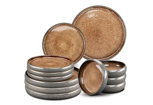 Moritz & Moritz Kombiservice SOLID 12tlg Geschirrset Beige