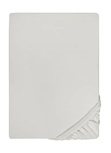 biberna Feinjersey-Spannbetttuch 0077144 grau 1x 140x200 cm in grau von biberna