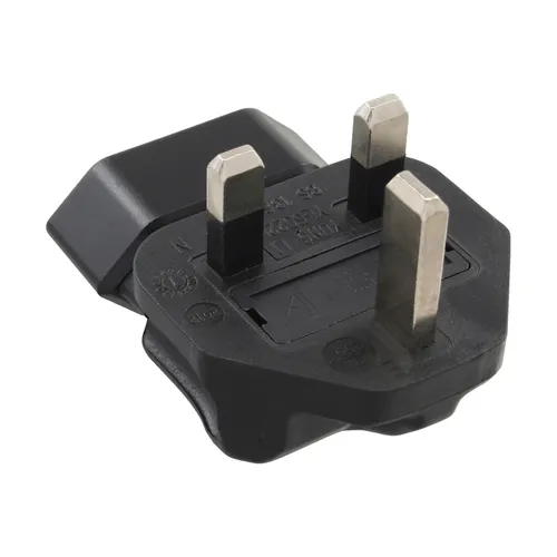 InLine® Reiseadapter, England UK Stecker auf Euro-Steckdose, 3 Ampere